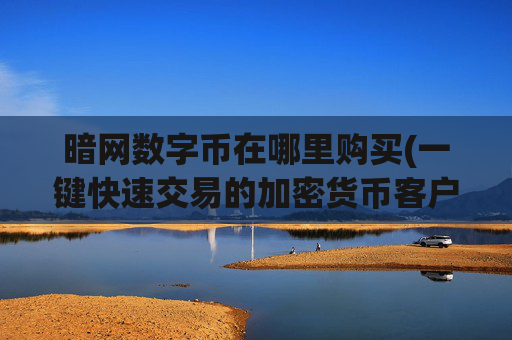 暗网数字币在哪里购买(一键快速交易的加密货币客户端)