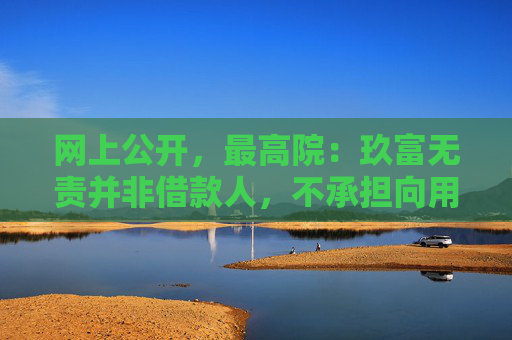网上公开，最高院：玖富无责并非借款人，不承担向用户的赔偿责任