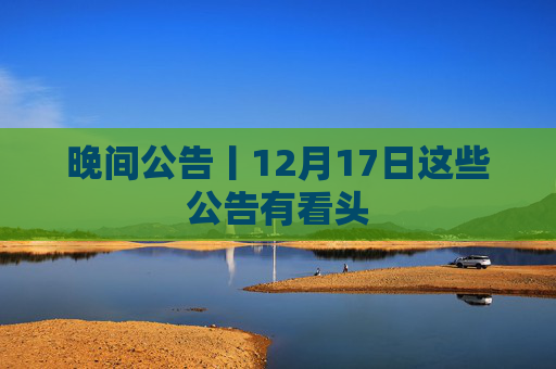 晚间公告丨12月17日这些公告有看头