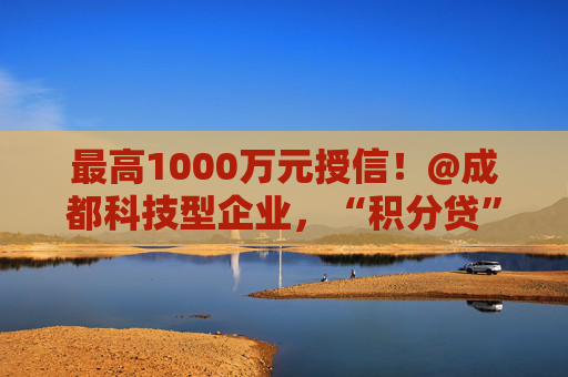 最高1000万元授信！@成都科技型企业，“积分贷”来啦！