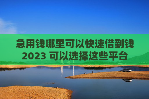 急用钱哪里可以快速借到钱2023 可以选择这些平台