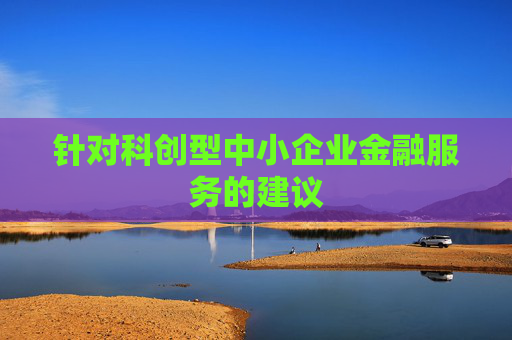 针对科创型中小企业金融服务的建议