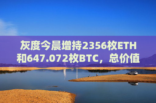 灰度今晨增持2356枚ETH和647.072枚BTC，总价值达7228万美元