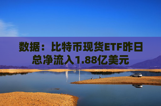 数据：比特币现货ETF昨日总净流入1.88亿美元