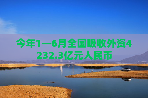 今年1—6月全国吸收外资4232.3亿元人民币