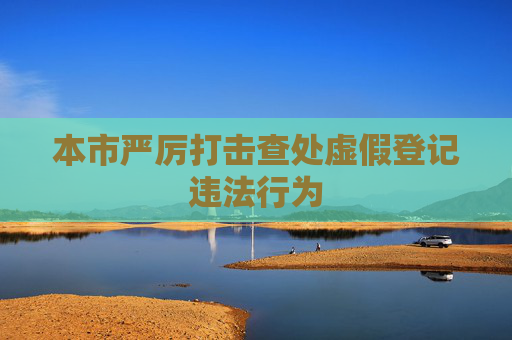 本市严厉打击查处虚假登记违法行为