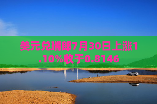 美元兑瑞郎7月30日上涨1.10%收于0.8146