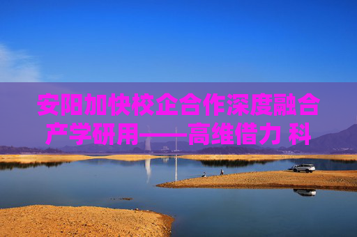 安阳加快校企合作深度融合产学研用——高维借力 科创起舞