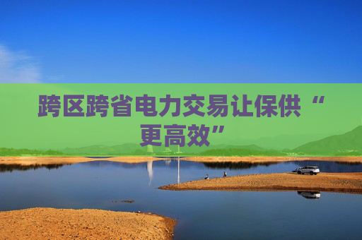 跨区跨省电力交易让保供“更高效”